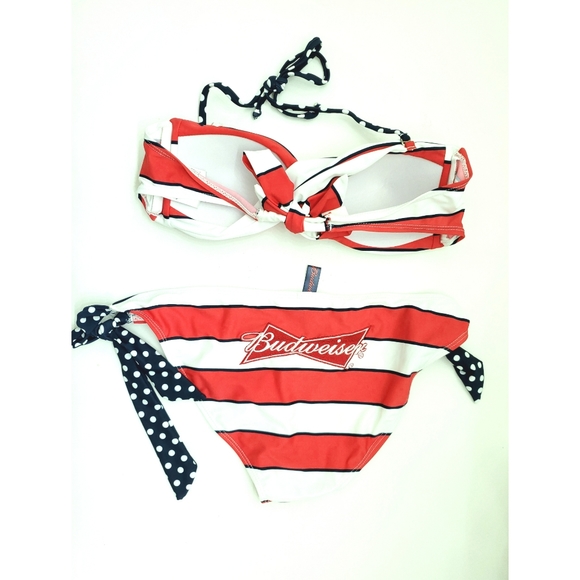 Budweiser Bikini Embroidered Swimsuit Large - Picture 2 of 4